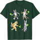 Cats Playing Pickleball T-Shirt - T-Shirt | Forest