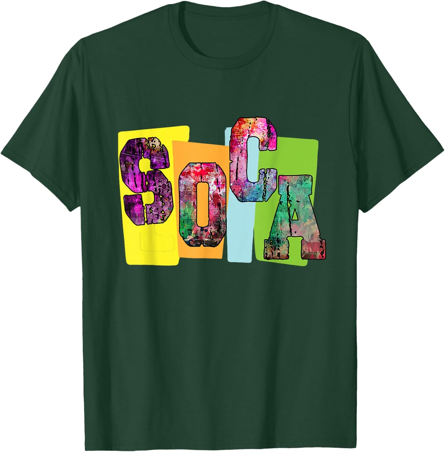 Jouvert Inspired Soca Apparel/ Carnival Top T-Shirt - T-Shirt | Forest