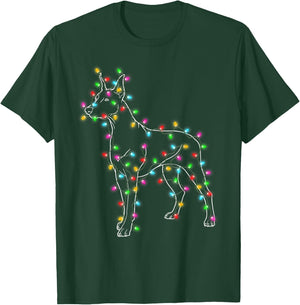 Doberman Pinscher Dogs Tree Christmas Sweater Xmas Pet Dog T-Shirt - T-Shirt | Forest