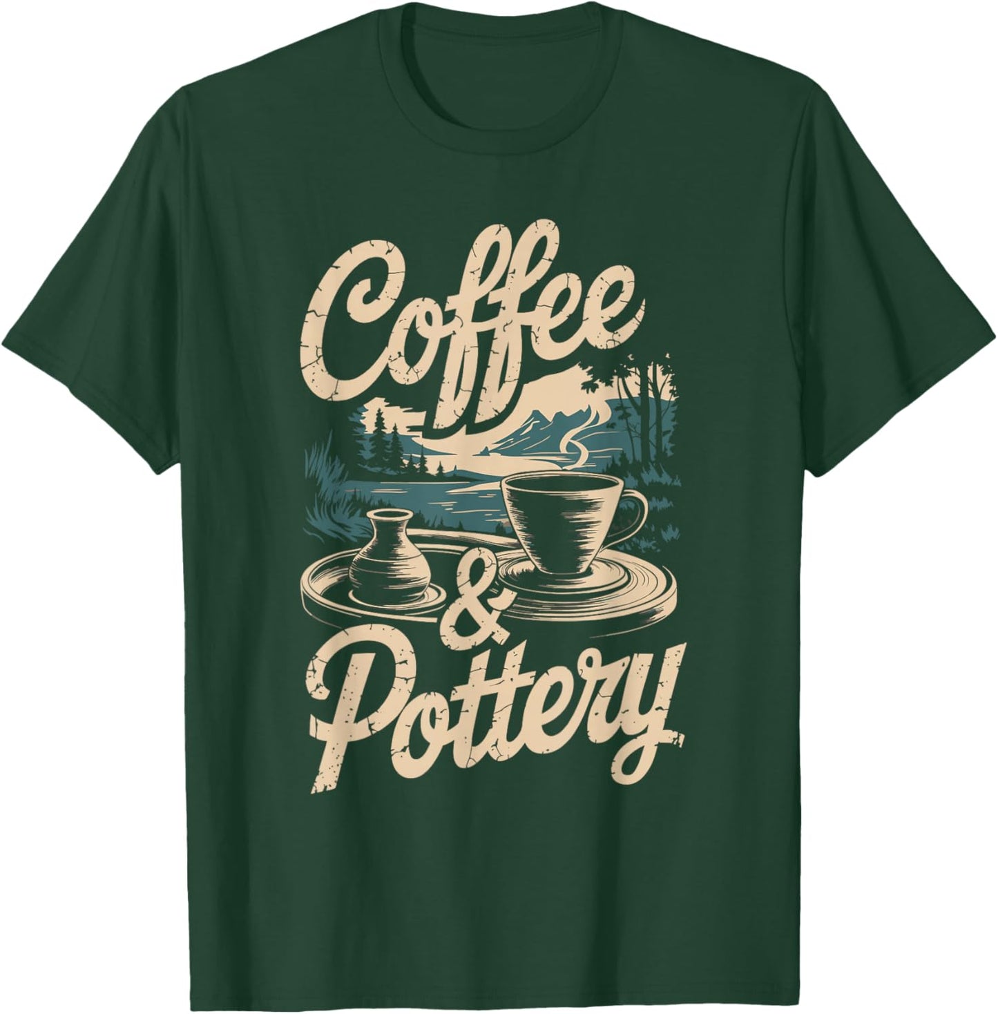 Coffee And Pottery T-Shirt - T-Shirt | Forest
