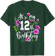 Its My 12th Birthday Shirt Pink Rose Flower 12 Year Old T-Shirt - T-Shirt | Forest