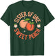 Sister First Birthday One Sweet Peach Bday Family Matching T-Shirt - T-Shirt | Forest