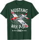 WW2 Planes Warbirds Fighter Aircraft Apparel P-51D Mustang Vintage North American P-51D Fighter Warbirds T-Shirt - T-Shirt | Forest