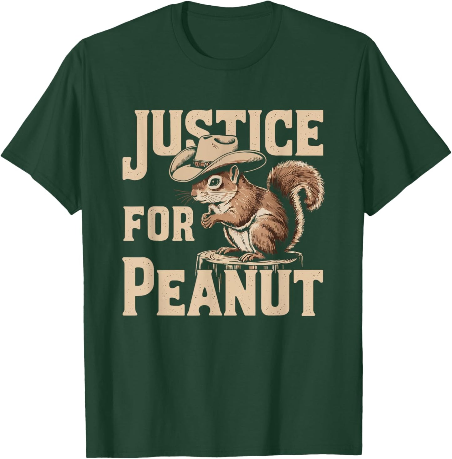 Justice For Peanut The Squirrel T-Shirt - T-Shirt | Forest