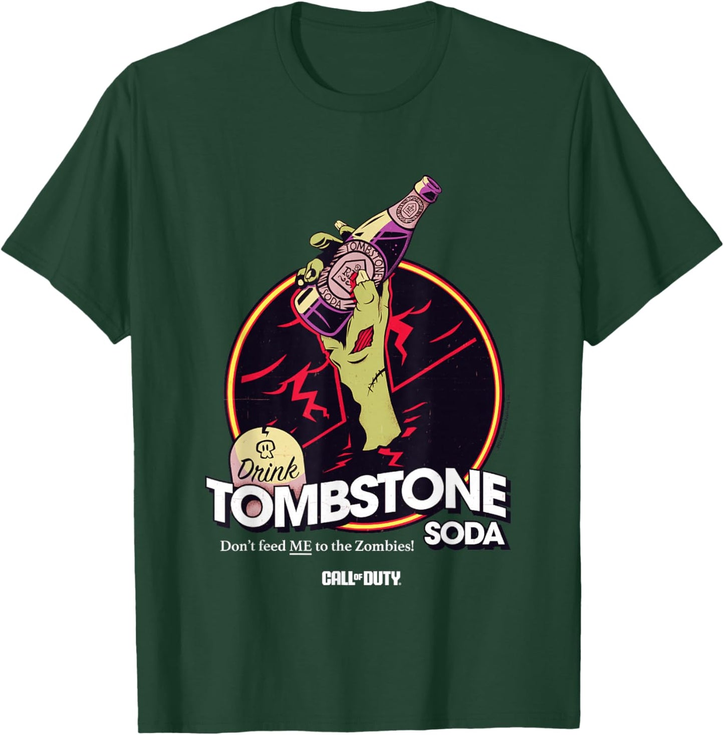 Call Of Duty Zombies Drink Tombstone Soda Vintage , Red, S T-Shirt - T-Shirt | Forest