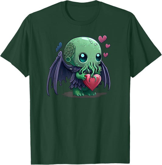 Einzigartige niedliche Cthulhu-Kunst, Valentinstag T-Shirt - T-Shirt | Forest