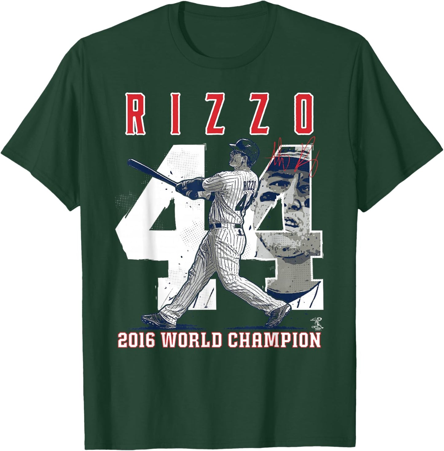 Anthony Rizzo Player Number (2016 World Champion) T-Shirt - T-Shirt | Forest