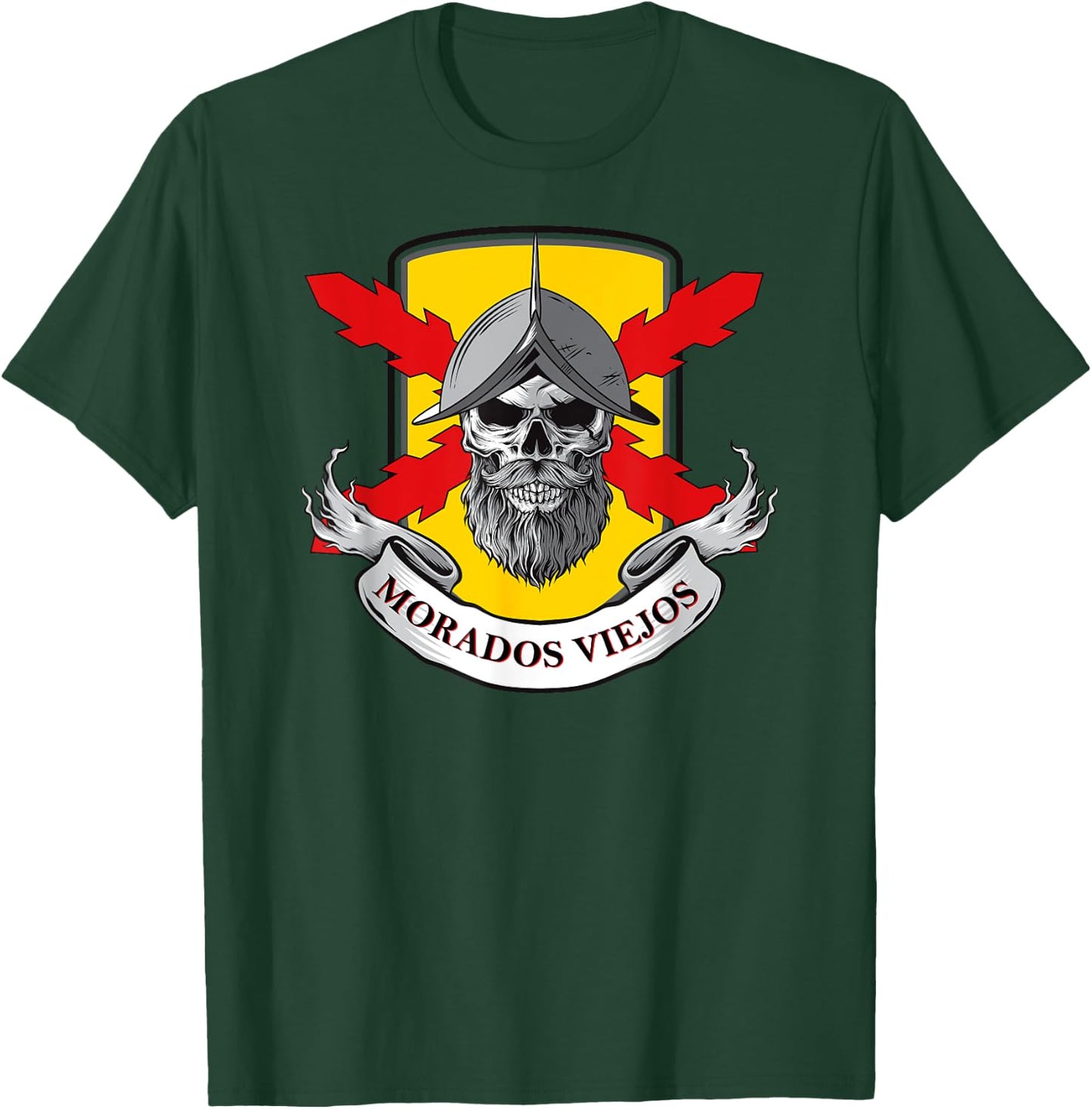 Tercios españoles. Tercio morados viejos. Skull. Borgoña. T-Shirt - T-Shirt | Forest