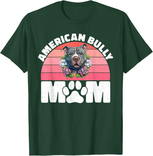 American Bully Mom American Bully T-Shirt - T-Shirt | Forest