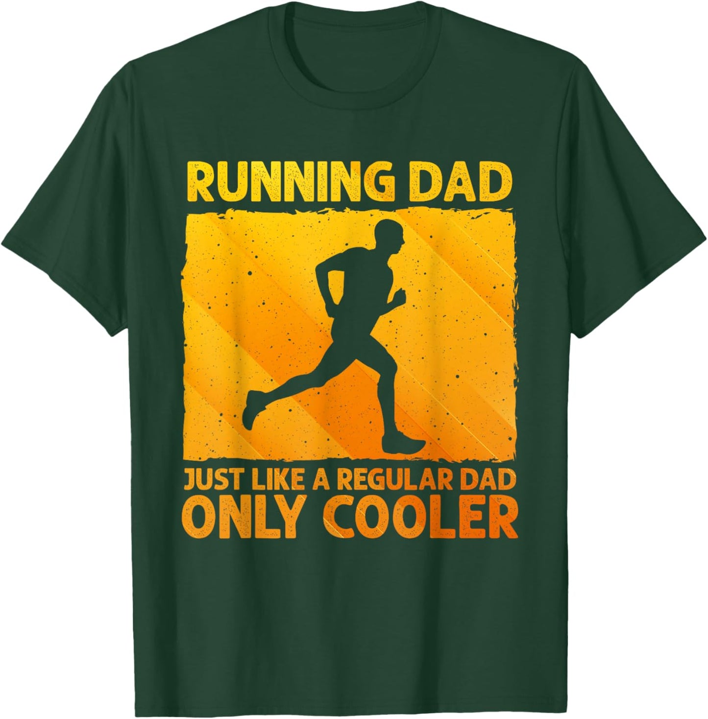 Funny Running Dad Marathon Runner Coach Marathoner T-Shirt - T-Shirt | Forest