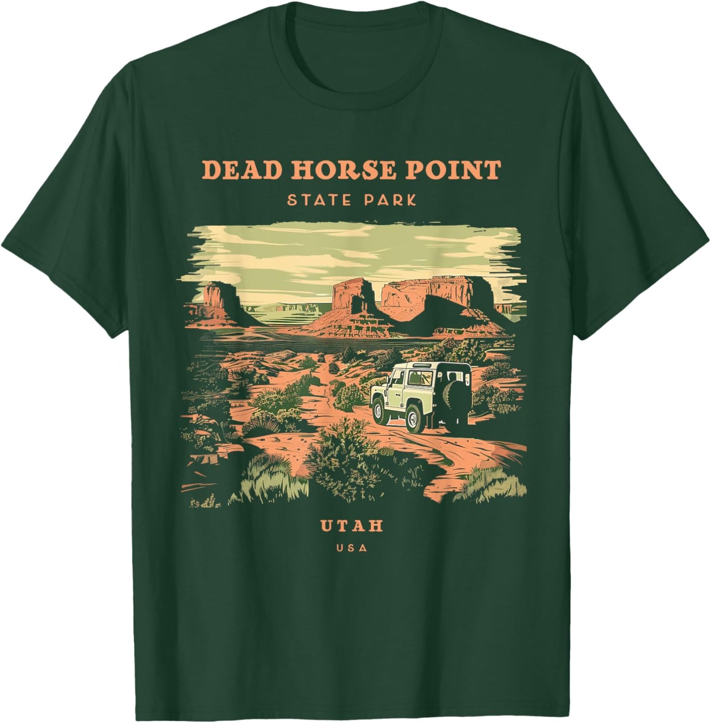 Dead Horse Point State Park Utah Retro Vintage T-Shirt - T-Shirt | Forest