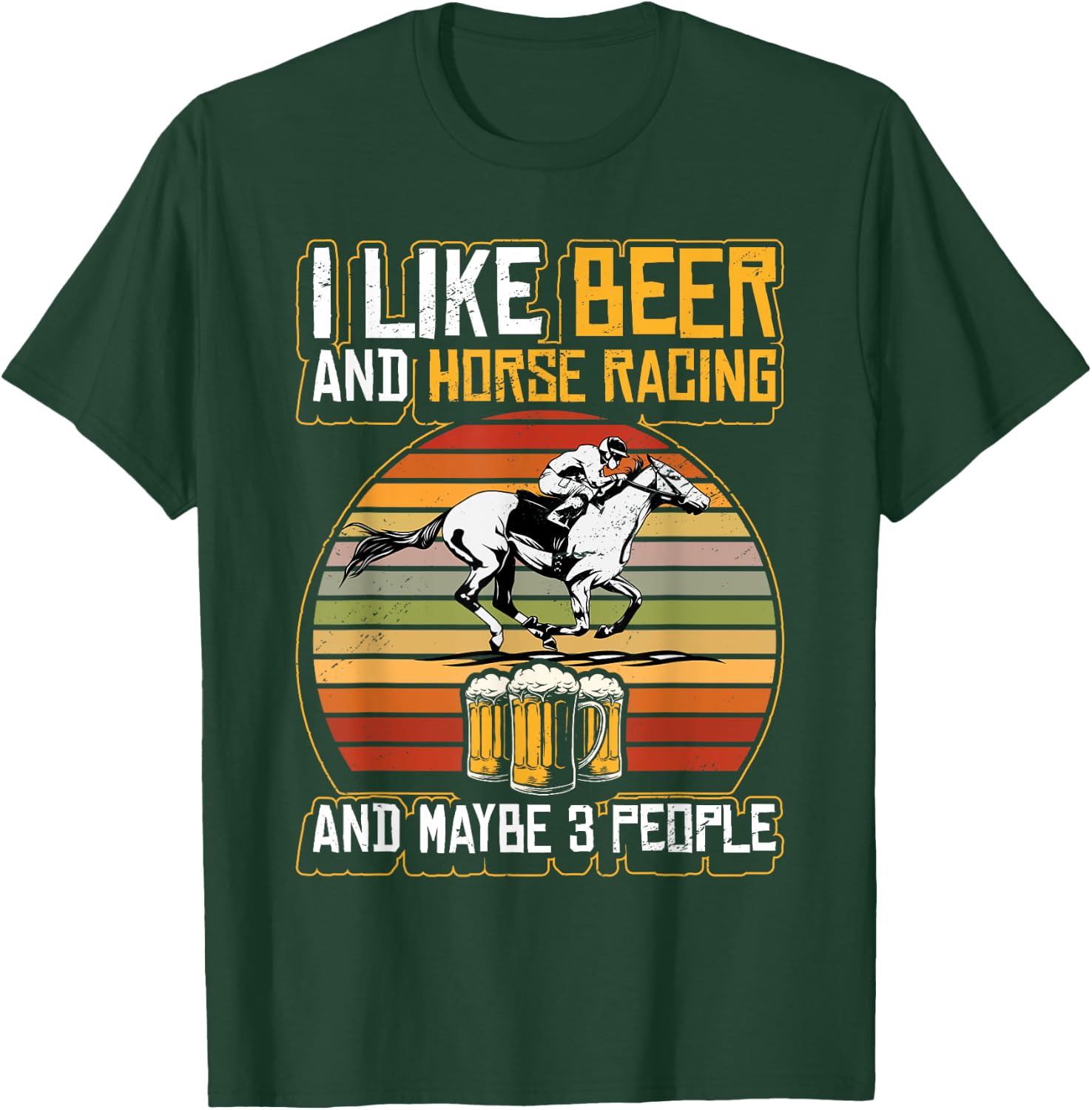 Funny Horse Racing Derby Horse Betting Race Horser Owner T-Shirt - T-Shirt | Forest
