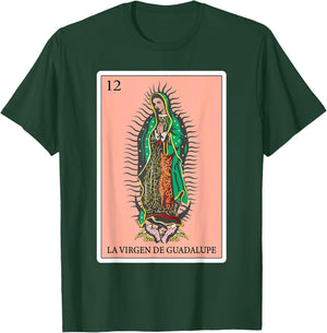Gifts Spanish-Mexican Bingo Card - La Virgen de Guadalupe T-Shirt - T-Shirt | Forest