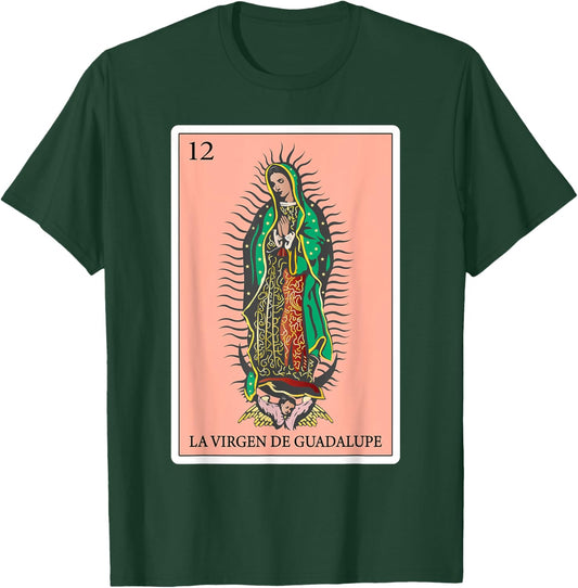 Gifts Spanish-Mexican Bingo Card - La Virgen de Guadalupe T-Shirt - T-Shirt | Forest
