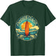 Oregon Coast Distressed Vintage Look Surf Surfing Surfboard T-Shirt - T-Shirt | Forest