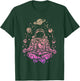 Meditating Astronaut Planets Colorful Lotus Women Meditation T-Shirt - T-Shirt | Forest