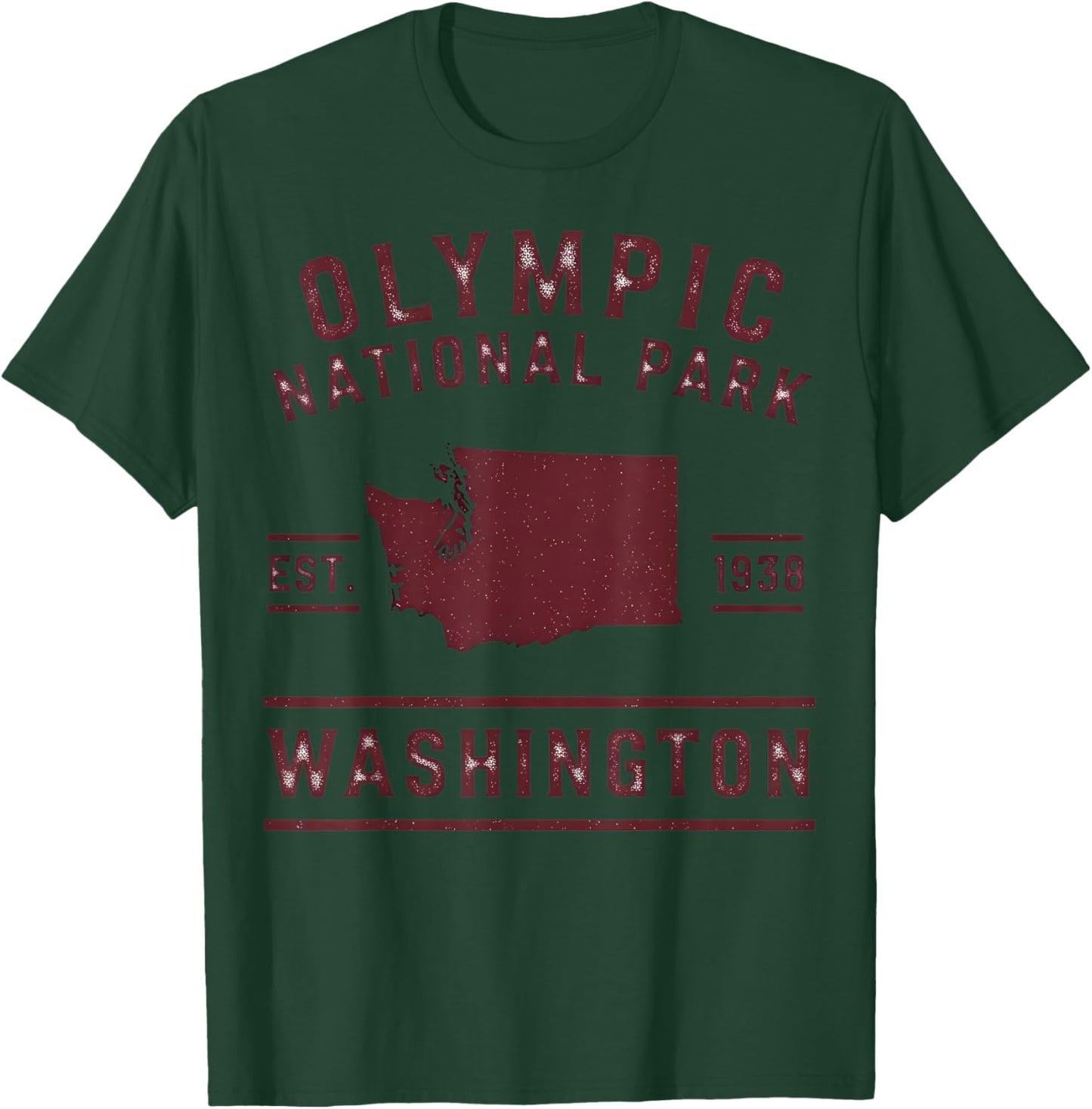 Olympic National Park Washington Est 1938 T-Shirt - T-Shirt | Forest