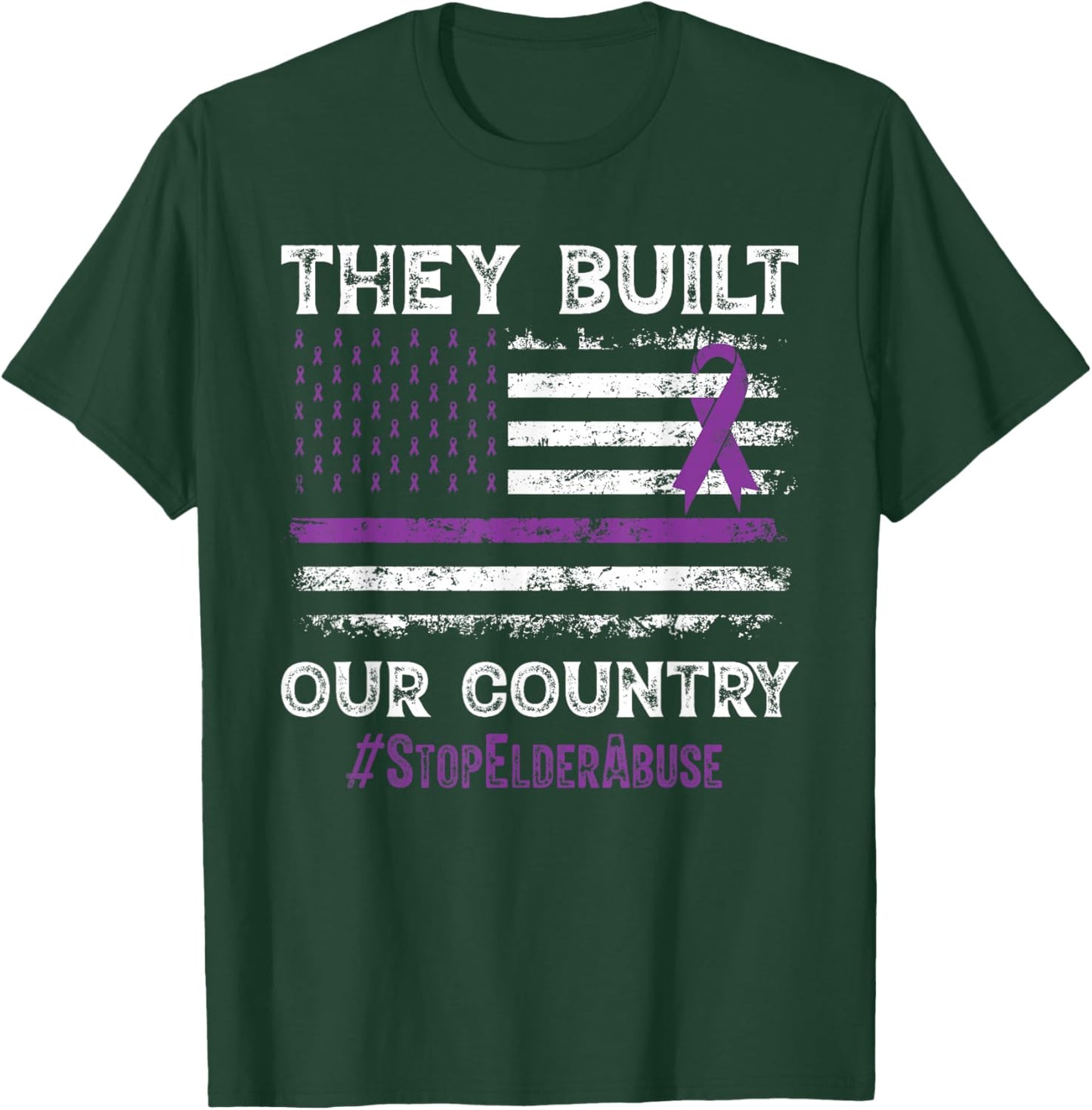 Elder Abuse Awareness Stop Elder Abuse prevention T-Shirt - T-Shirt | Forest