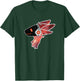 Protogen Fursuit Fursona Head in a Red Star Pattern T-Shirt - T-Shirt | Forest