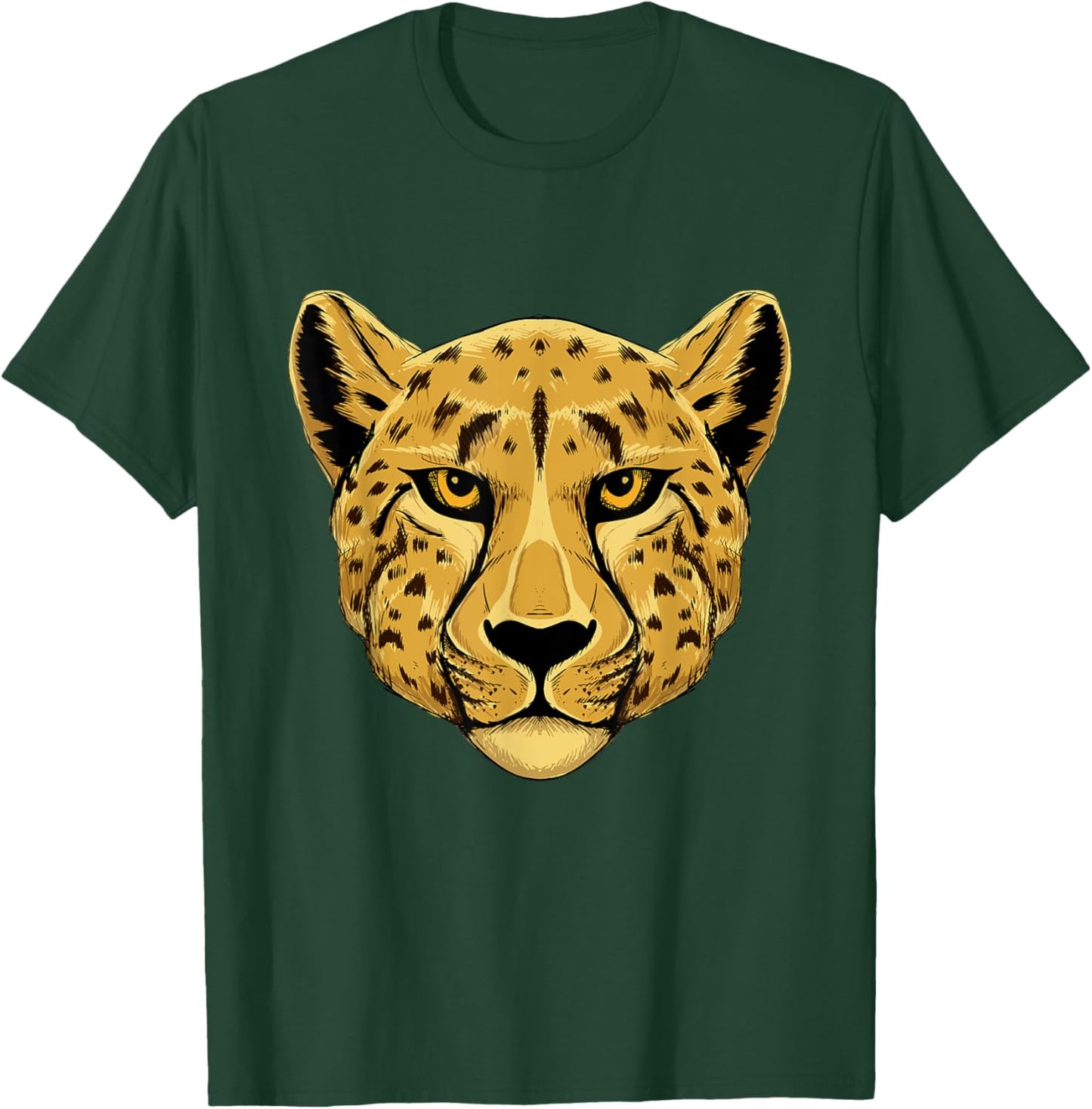 Wild Cheetah Face - Safari Animal Lover Wildlife Zookeeper T-Shirt - T-Shirt | Forest