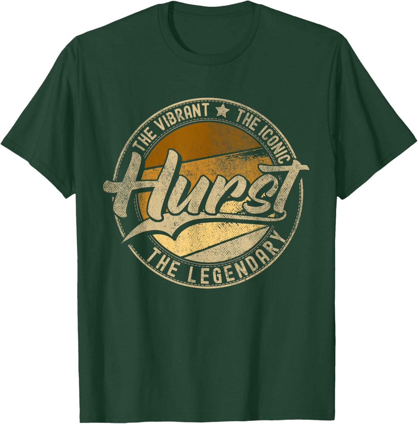 Hurst TX | Texas Vintage Distressed T-Shirt - T-Shirt | Forest