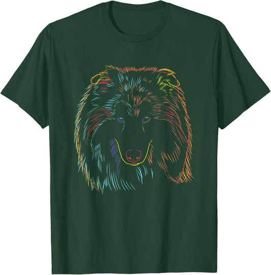 Colourful Dog Rough Collie Women Kids T-Shirt - T-Shirt | Forest