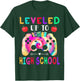 Leveled Up To High School Gaming Fun Back To School Tie Dye T-Shirt - T-Shirt | Forest