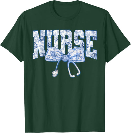 Nurse Coquette Bow Blue Stethoscope Nursing Medical Doctor