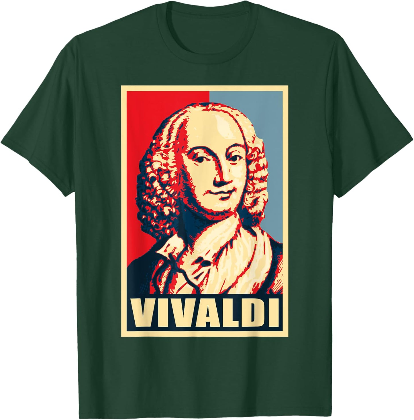 Antonio Vivaldi Classical Music Composer Retro T-Shirt - T-Shirt | Forest