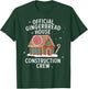 Official Gingerbread House Construction Crew Funny Xmas T-Shirt - T-Shirt | Forest