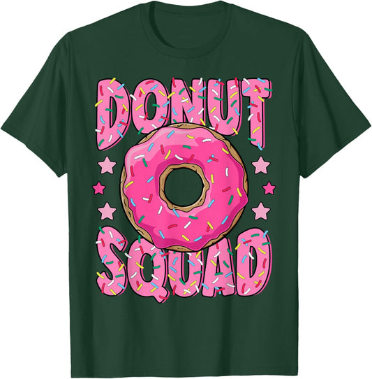 Pink Donut Squad Sprinkles Donut Lover Matching Donut Party T-Shirt - T-Shirt | Forest