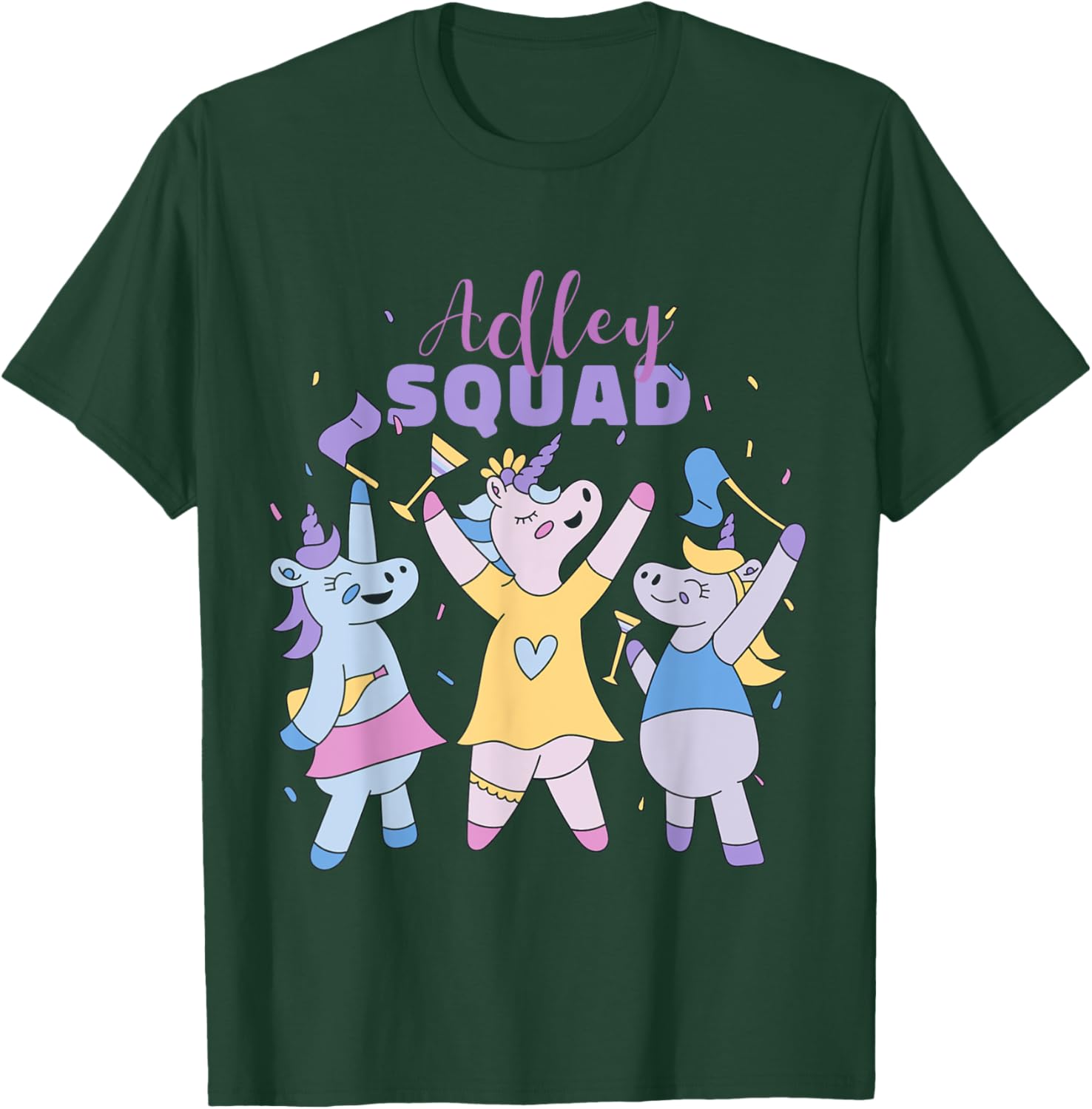 Adley Merch Unicorn Design T-Shirt - T-Shirt | Forest