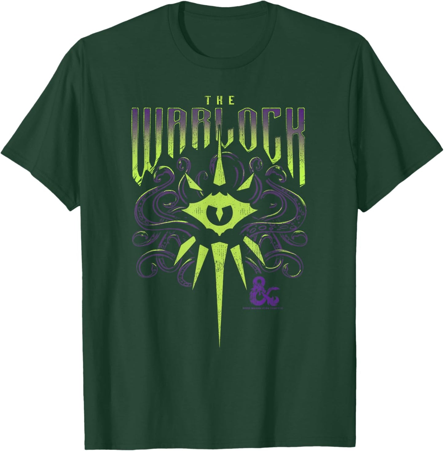 Dungeons & Dragons The Warlock Class Mysterious Pact Logo T-Shirt - T-Shirt | Forest