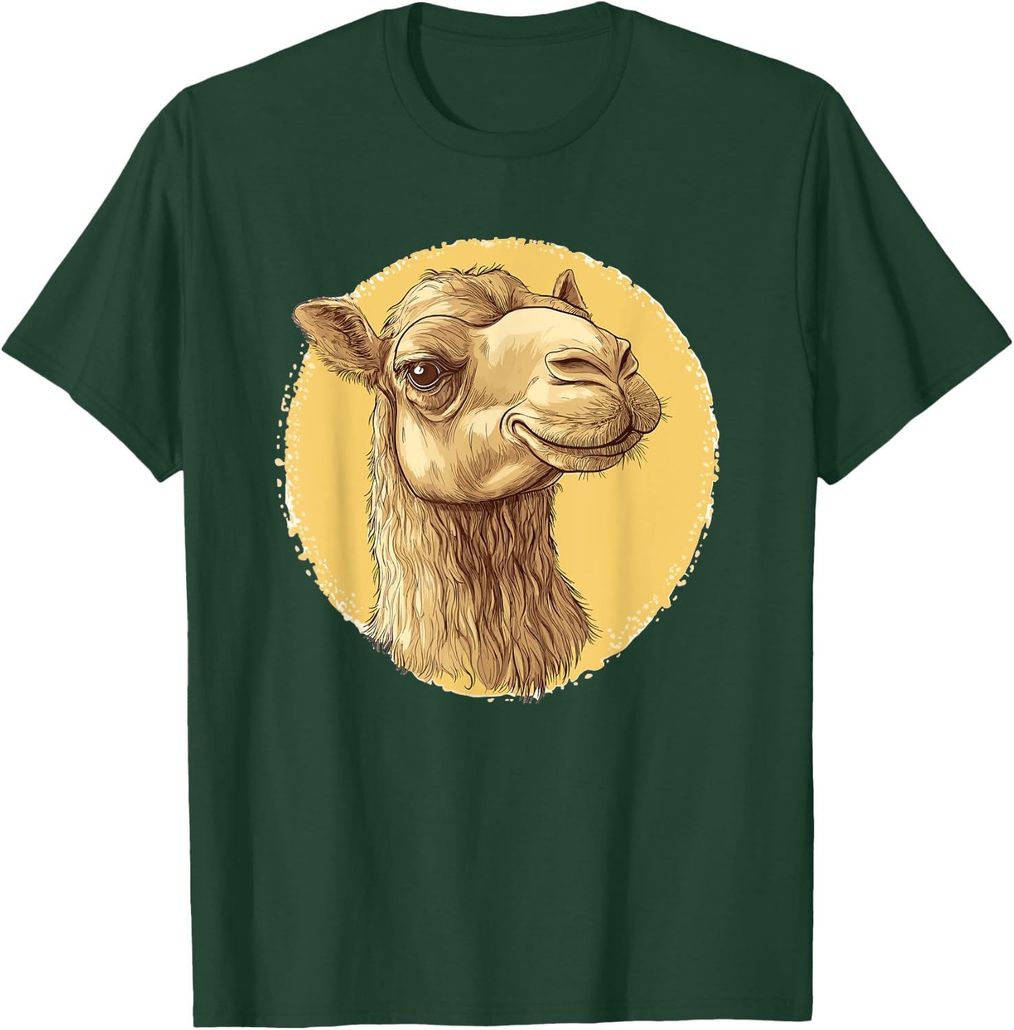 Vintage Camel Illustration T-Shirt - T-Shirt | Forest