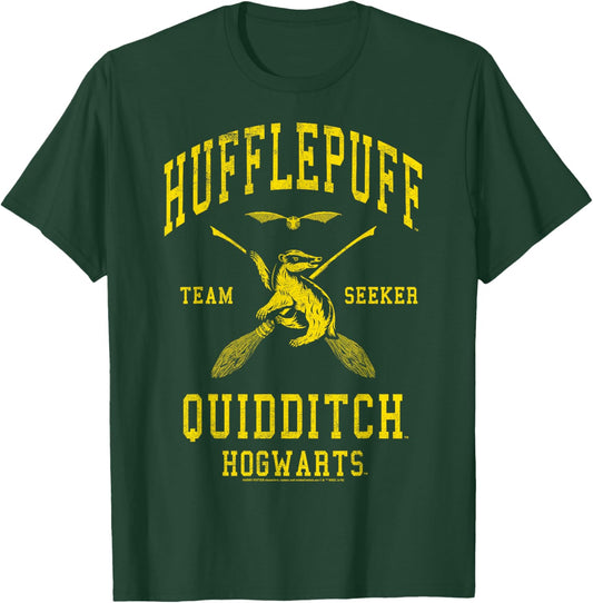 Harry Potter Hufflepuff Quidditch Team Seeker T-Shirt - T-Shirt | Forest