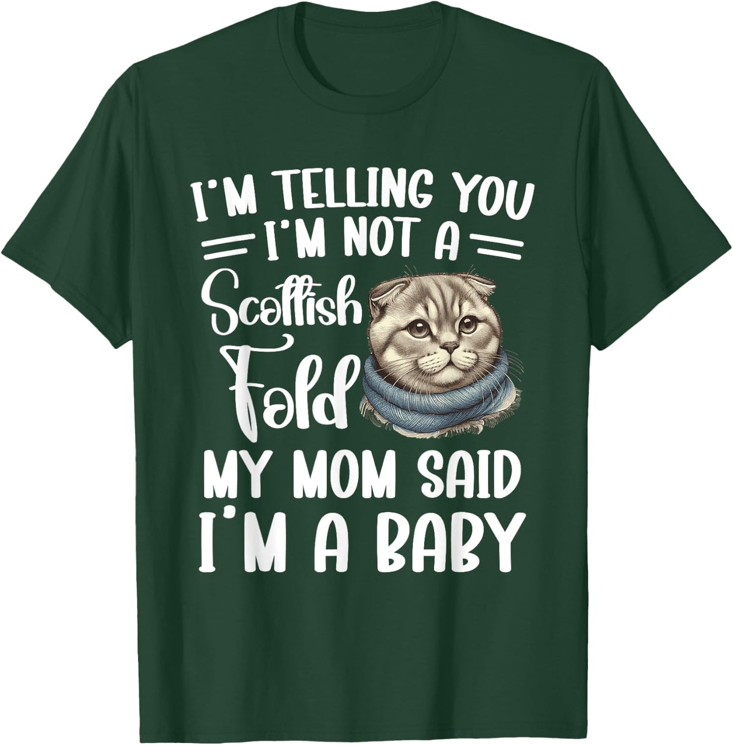 Scottish Fold Mom Costume Cat Lover Plush Scottish Folds Women T-Shirt - T-Shirt | Forest