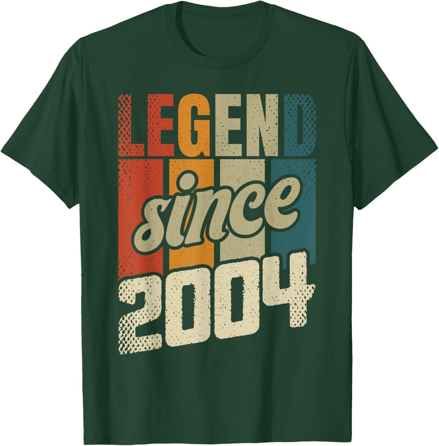 21st Birthday Man Woman 21 Years 2004 Decorative Funny Gift T-Shirt - T-Shirt | Forest