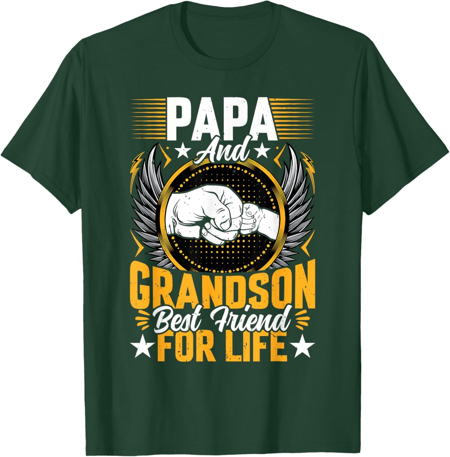 Papa and Grandson Best Friend for Life - Fathers Day Grandpa T-Shirt - T-Shirt | Forest