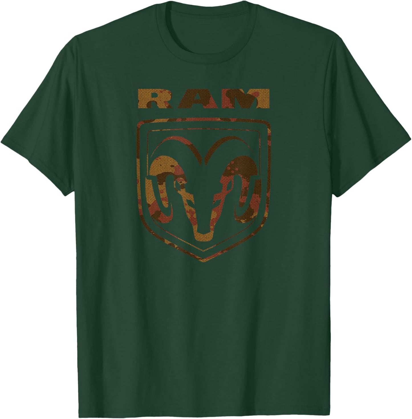 RAM Trucks Brown Camo Logo T-Shirt - T-Shirt | Forest