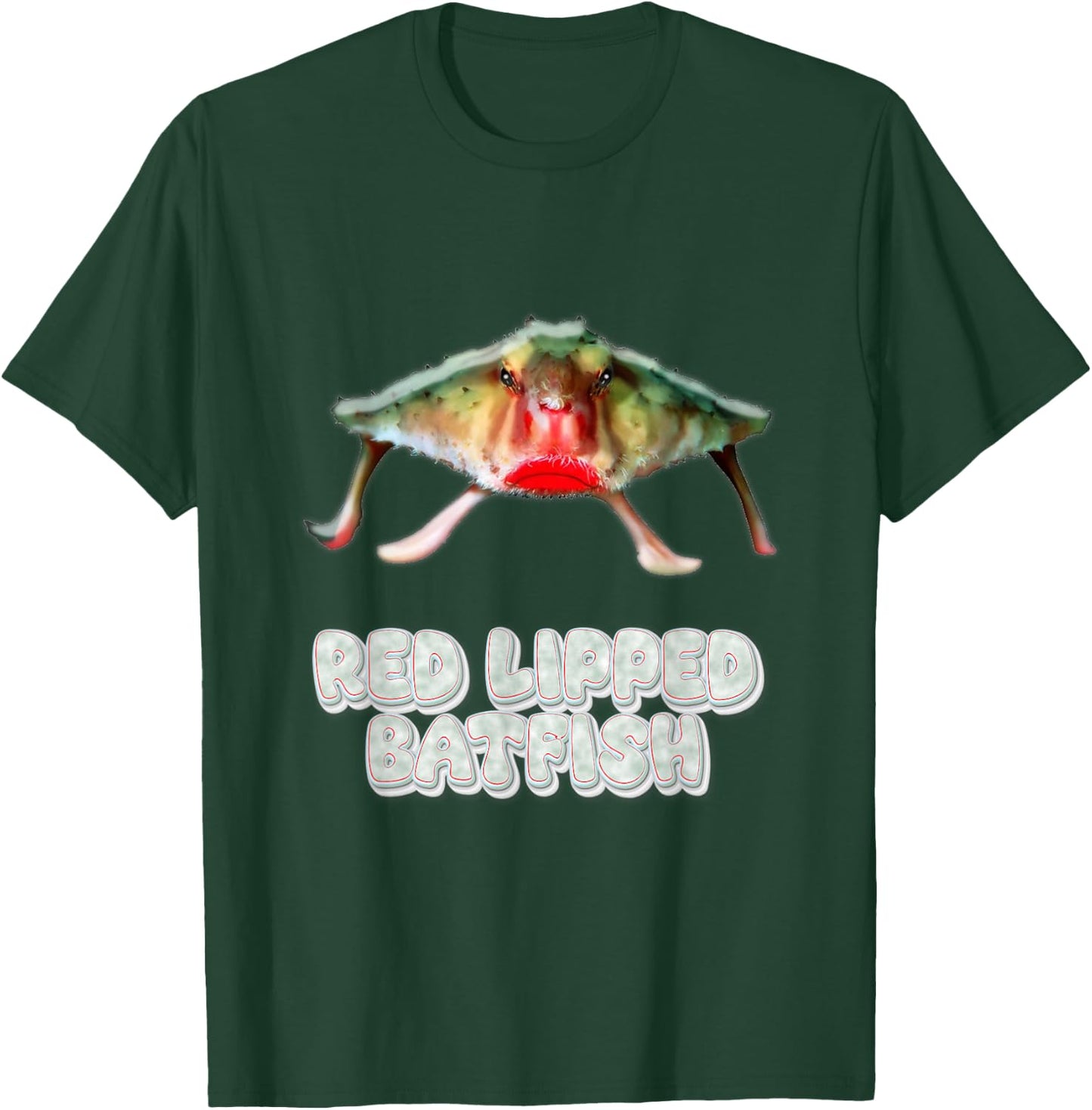 Red Lipped Batfish Photo T-Shirt - T-Shirt | Forest