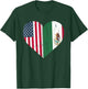 Mexico US Flag Patriot Mexican Flag American Flag T-Shirt - T-Shirt | Forest
