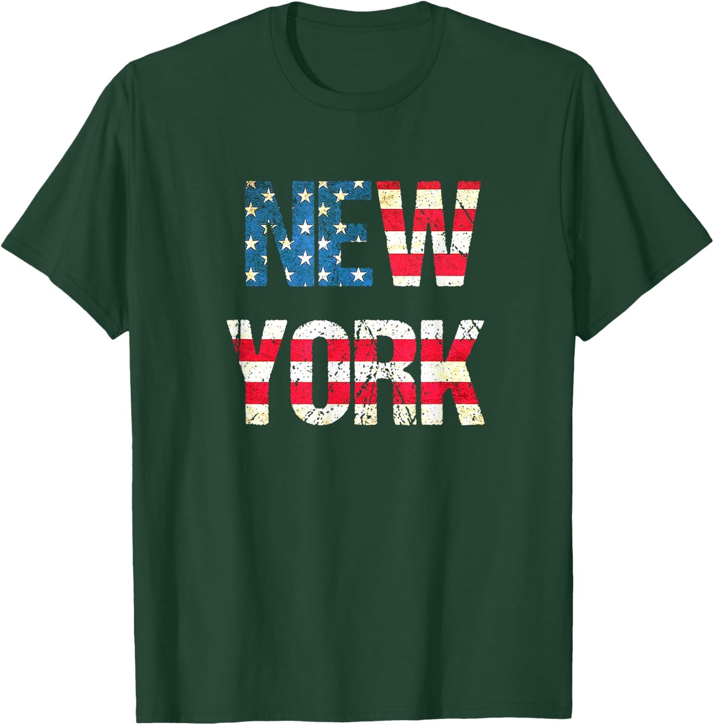 I Love New York Flag Souvenir NY T-Shirt - T-Shirt | Forest