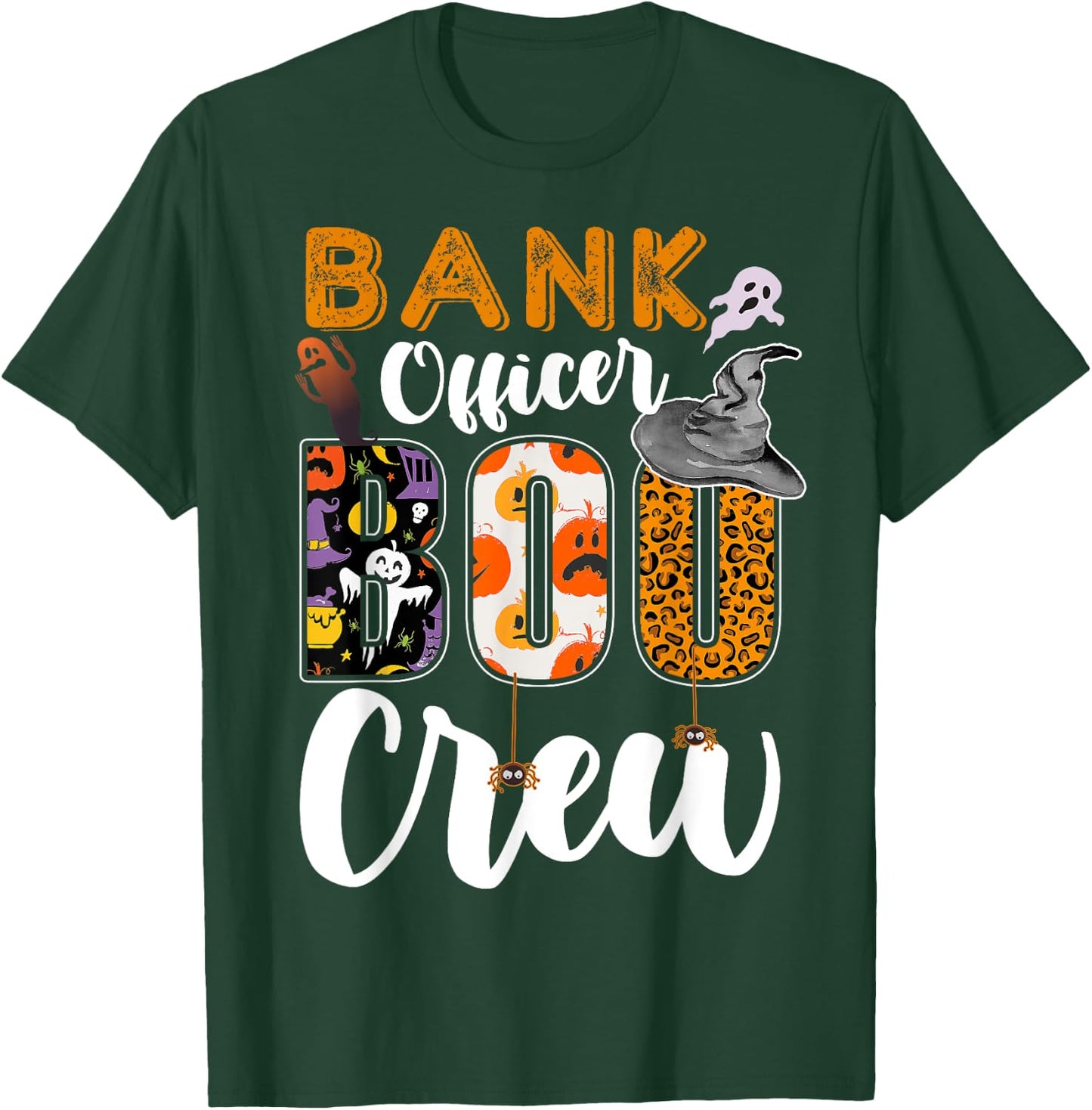Bank Officer Boo Crew Halloween Matching Banker T-Shirt - T-Shirt | Forest