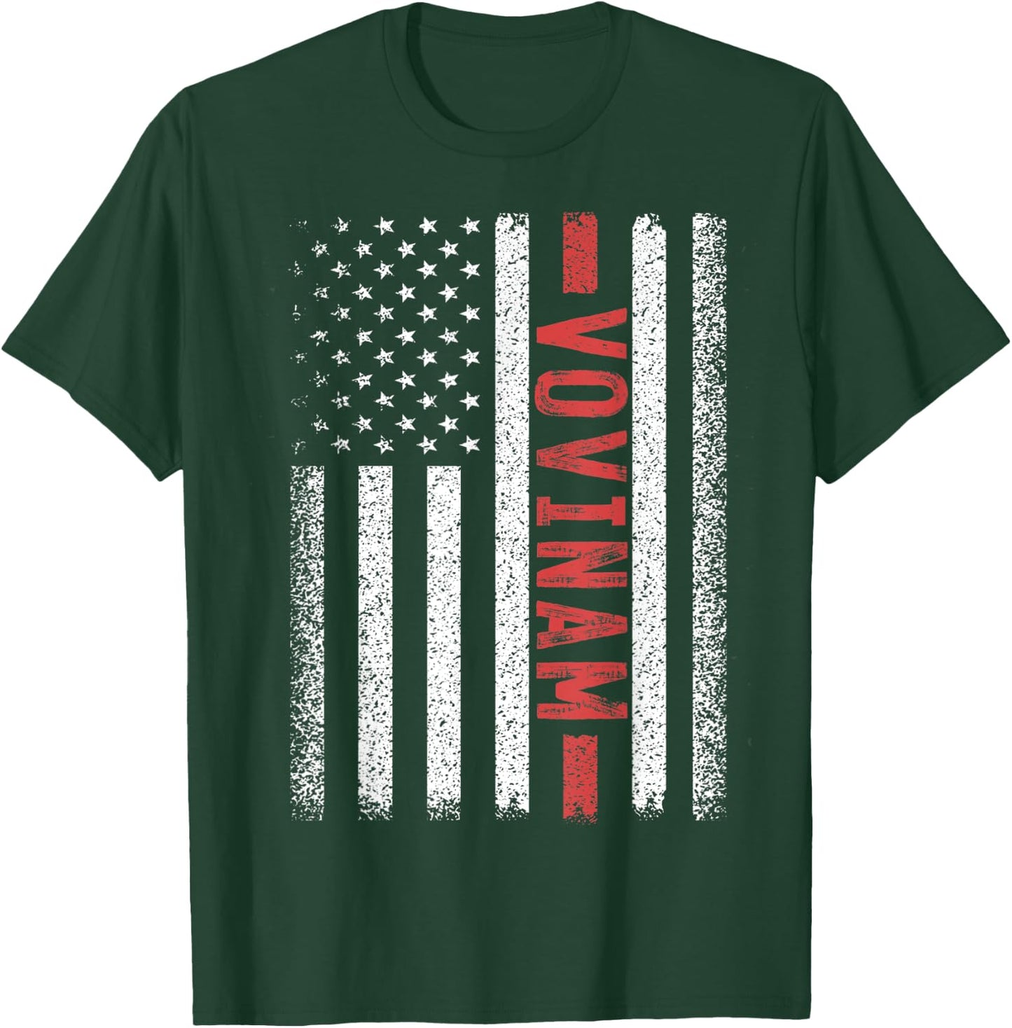 Vovinam American Flag 4th of July Vietnam Martial Arts Men T-Shirt - T-Shirt | Forest