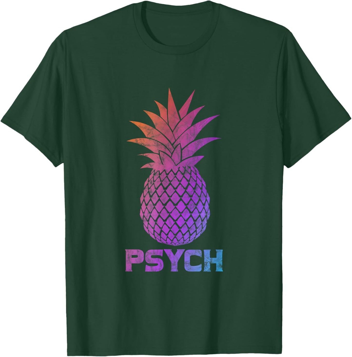 Psych Iconic Pineapple Awesome Sweet Fruit Summer Gift T-Shirt - T-Shirt | Forest