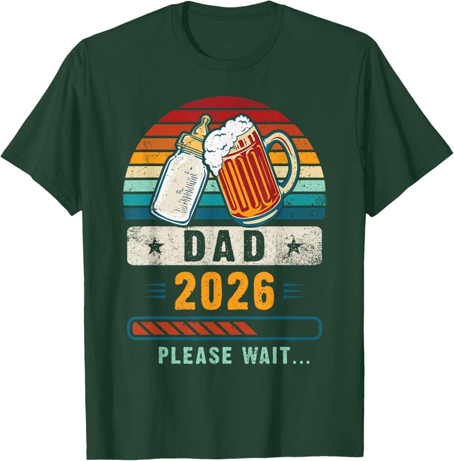 Dad 2026, Baby Announcement, Future Dad, Expecting Father T-Shirt - T-Shirt | Forest