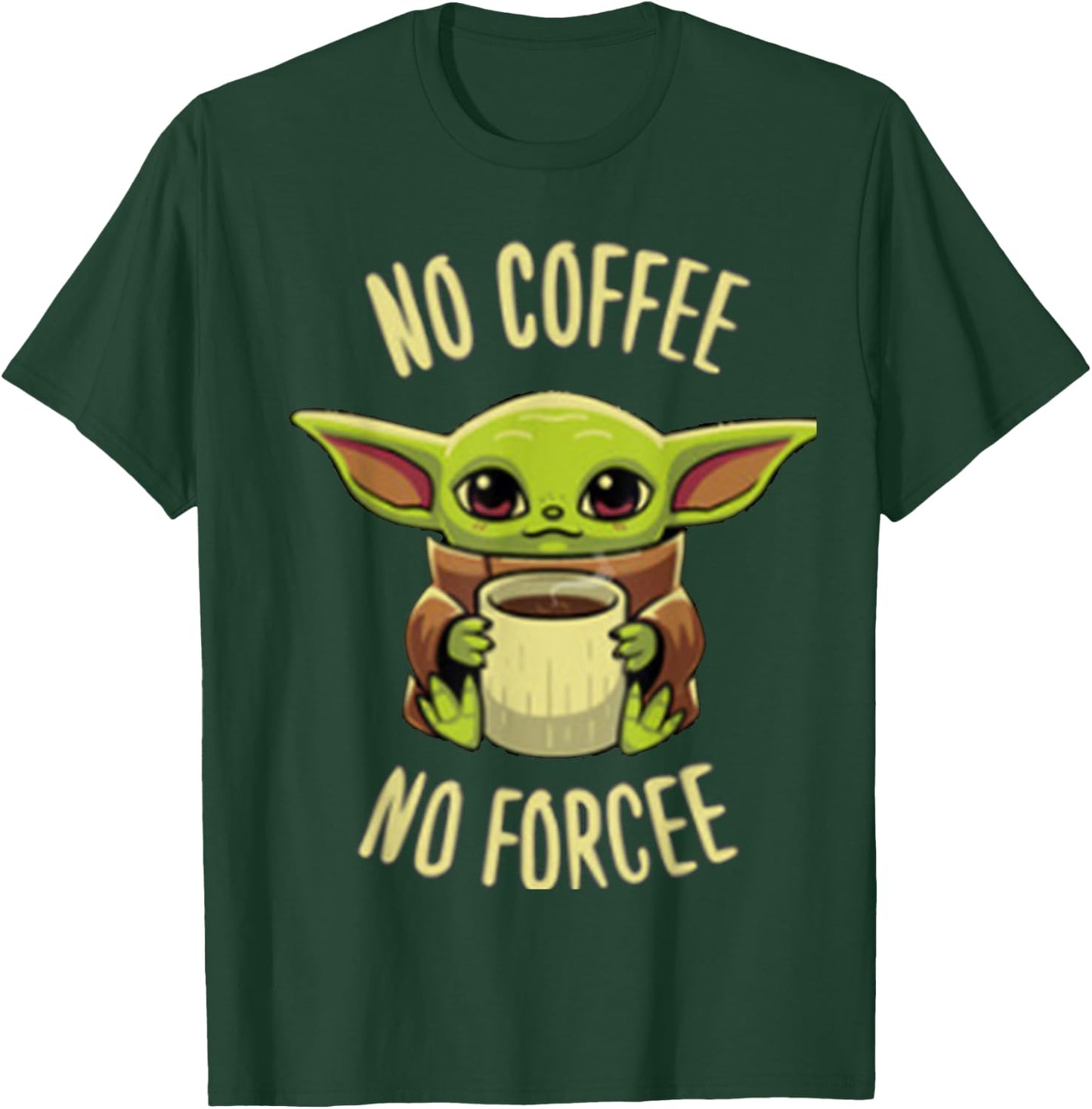 Baby yod-coffee cute , women and kid T-Shirt - T-Shirt | Forest