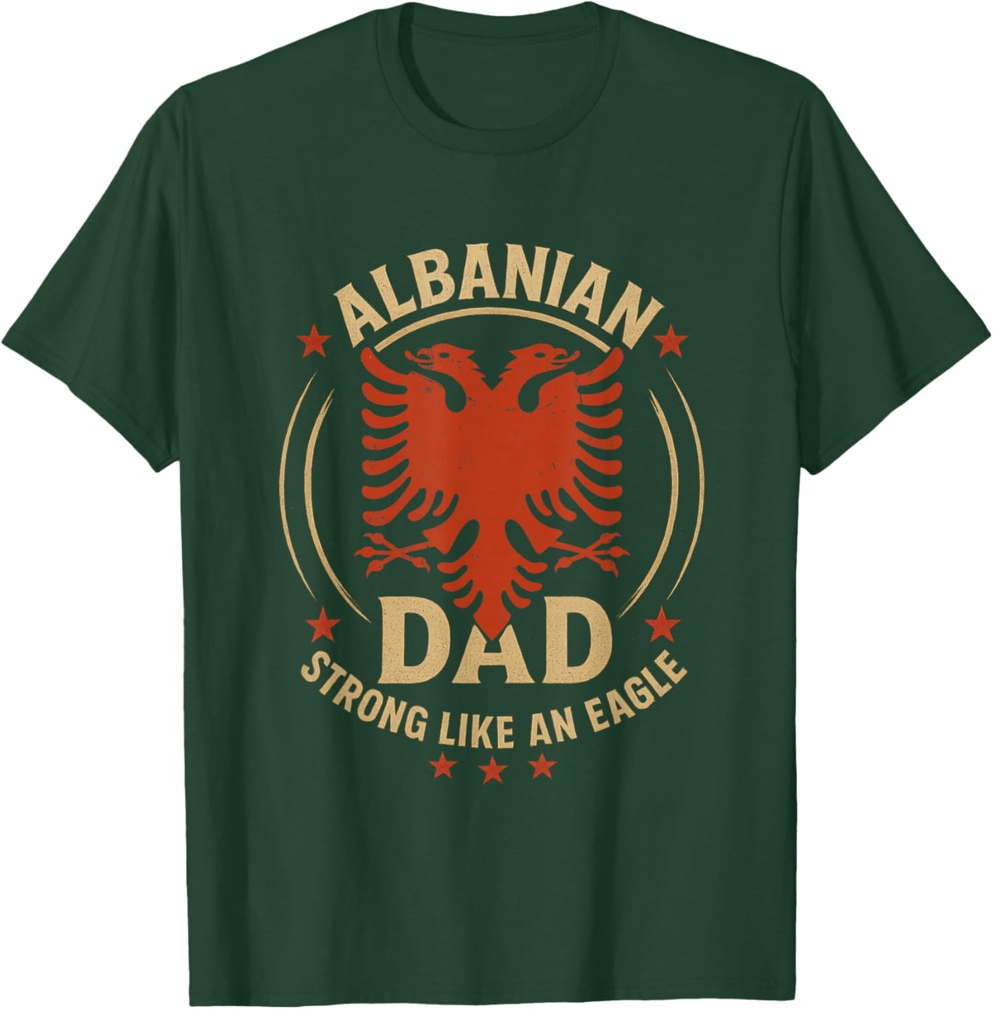 Albanian Father's day Skenderbeg Albania proud Albanian Dad T-Shirt - T-Shirt | Forest