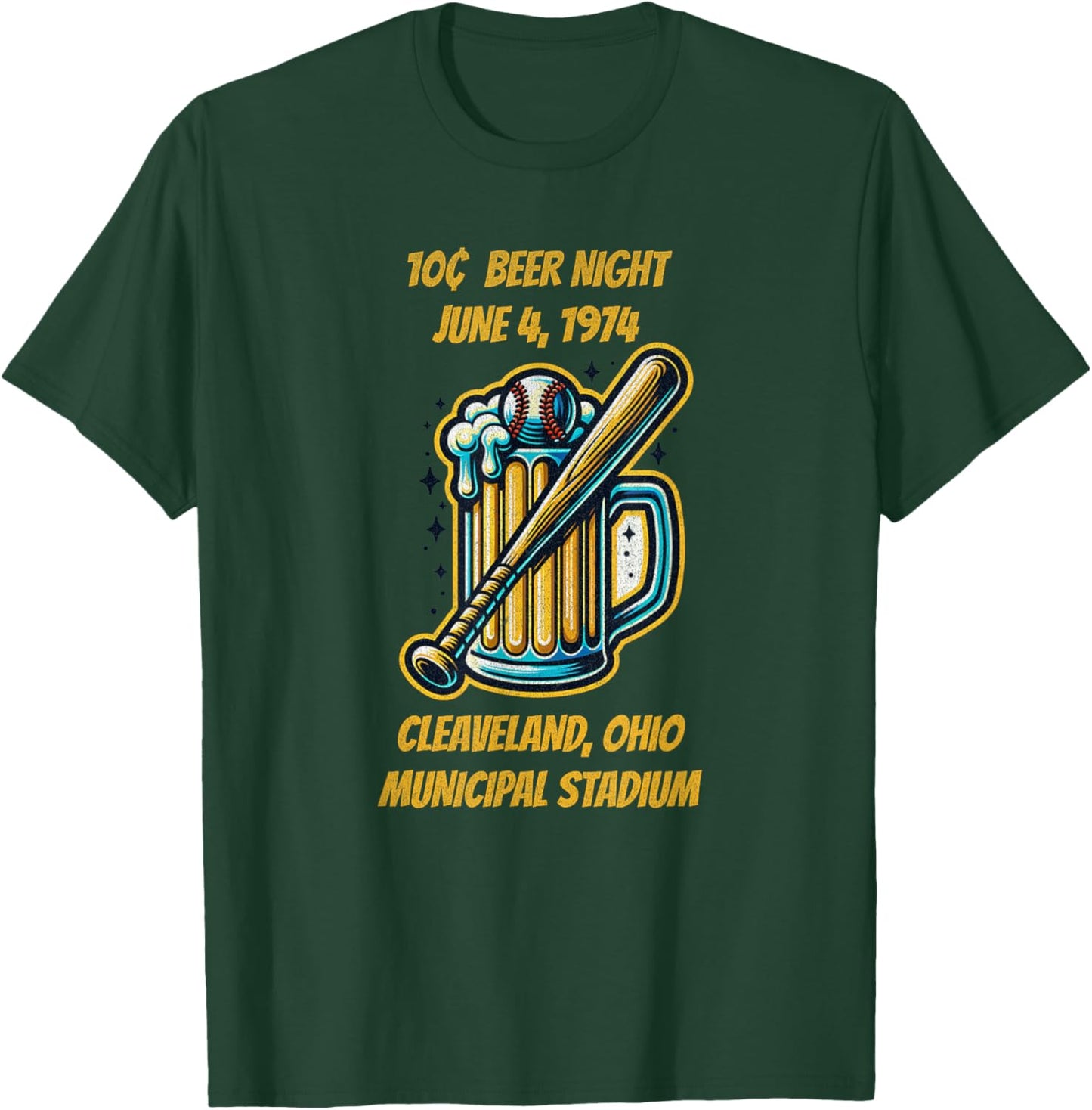 Cleveland 10 cent beer night Ohio T-Shirt - T-Shirt | Forest