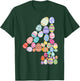Number 4 Easter Eggs Themed 4th Birthday Boys Kid 4 Year Old T-Shirt - T-Shirt | Forest